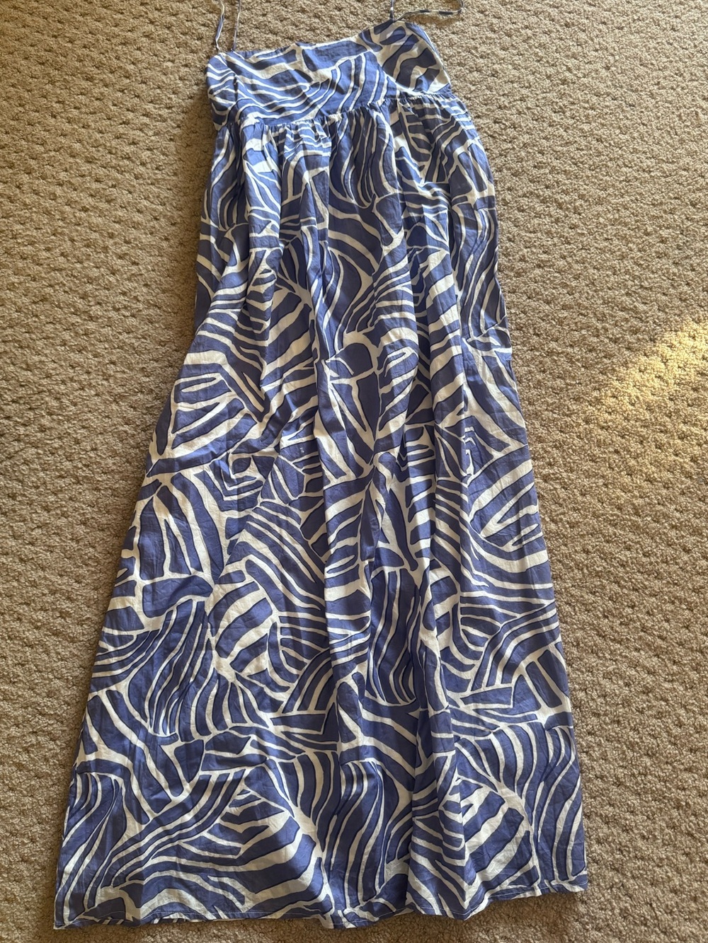 Rails Blue and White Printed Midi Dress - Picture 7 of 7